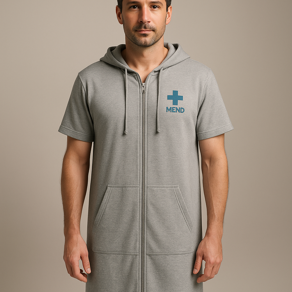 Comfort Wrap — Stylish Washable Hospital Gown, men's fit